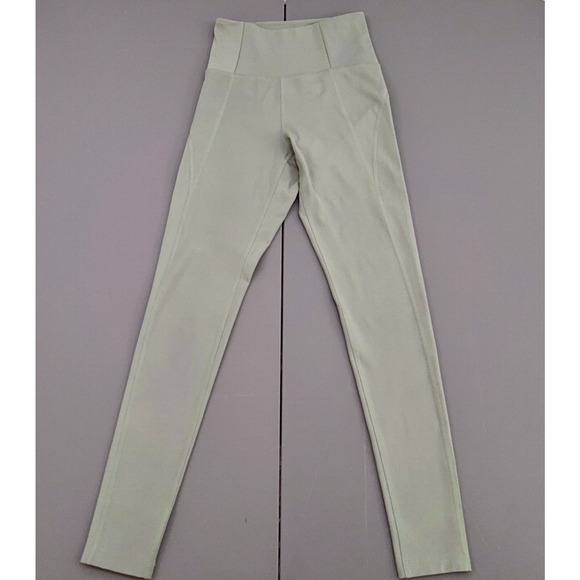 Girlfriend Collective Leggings Women's XS Light Green 27" inseam 10" Rise - Picture 2 of 9